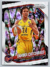 2025 Panini Prizm WNBA #60 Tamika Catchings White Seismic Prizms