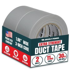 Professional Grade Duct Tape, 2-Pack, Silver Color, 1.1mil Thick, 1.88" Wide ...