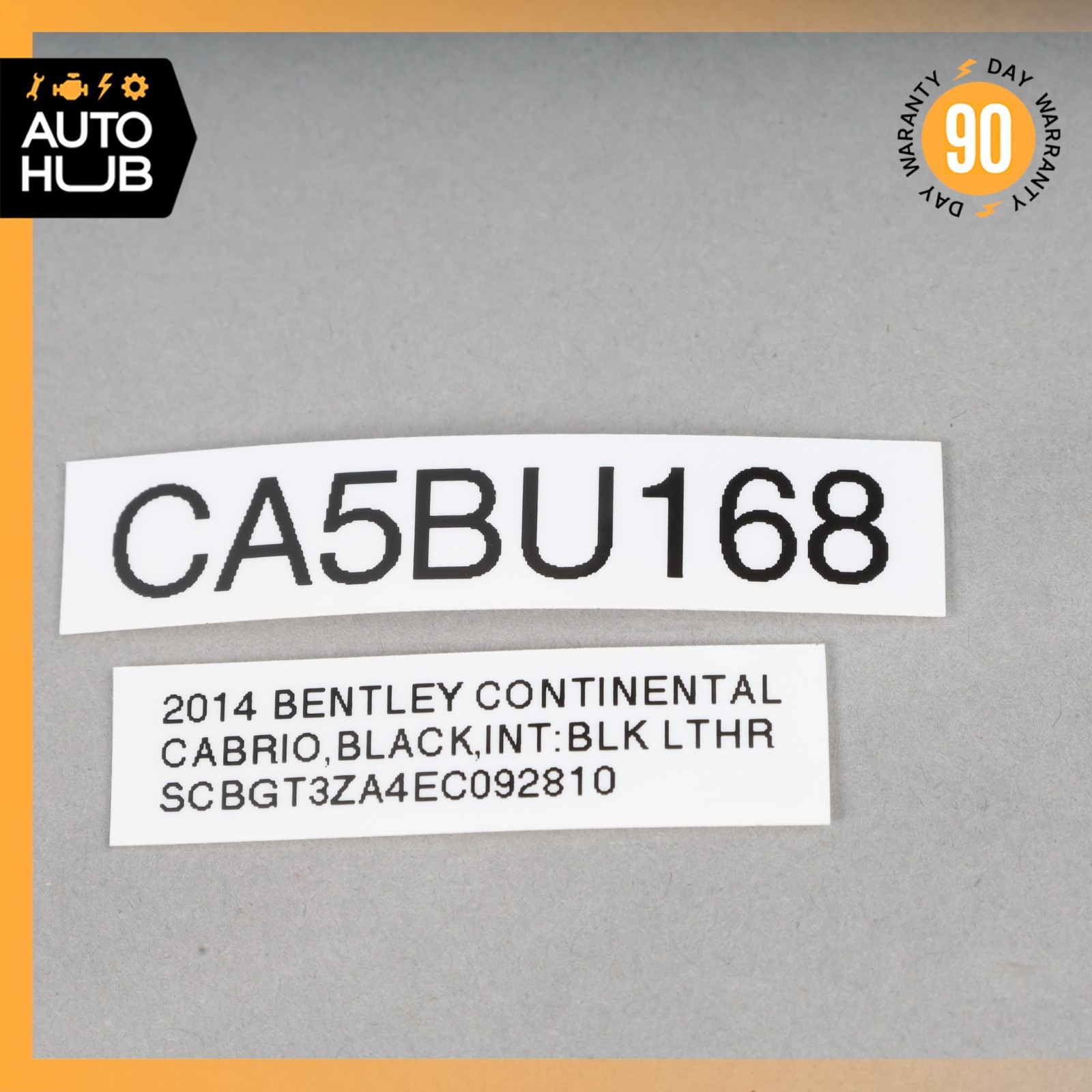 12-18 Bentley Continental GTC Front Right Side A-Pillar Trim Cover Black OEM