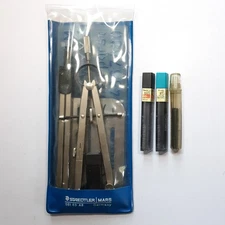 Staedtler Mars Germany Vintage Art Drawing Compass Set  551 63 A6 Drafting Tools