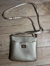 Ralph Lauren Crossbody Bag Gold Faux Leather Hardware 8x8