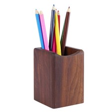 Wooden Pen Holder Organizer Storage Box for Home Office Desk Table