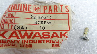 Kawasaki NOS NEW 221B0412 Screw 4x12 | eBay