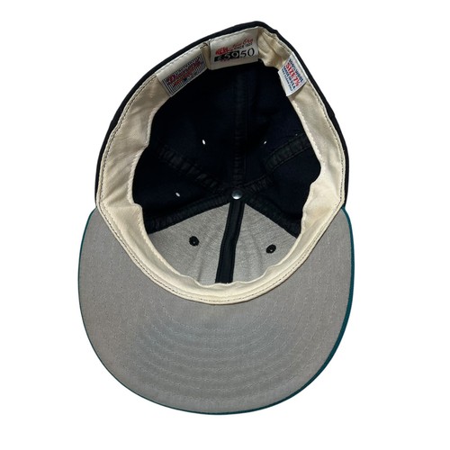 Seattle Mariners New Era 5950 Diamond Collection 7 3/8 Vintage Wool Hat Cap 90's - Picture 7 of 11