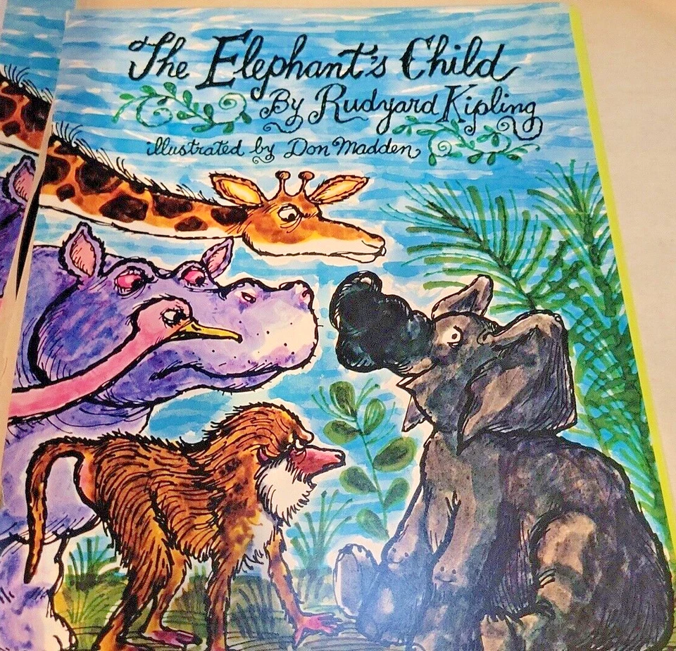 1968 The Elephant's Child-Rudyard Kipling-Book and Record set-12" 33RPM LP - Image 2 of 4