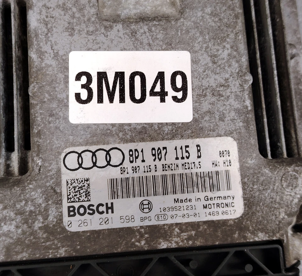 AUDI A3 2007 1,8 TFSI sedán byt BZB M/T módulo de control del motor ECM ECU Foto 3 de 4