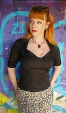 Bluse, Top, Shirt, Taille, Mieder, Military, Gothic, Steampunk, WGT, Gr. M-XL