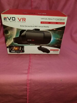 EVO VR Virtual Reality Starter Kit, Headset, Bluetooth Game Pad, Headband 