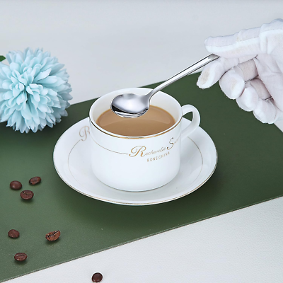 Set 12 Cucchiaini Caffè Acciaio Inox - Lucidati A Specchio Per Mocca E Latte - Foto 6