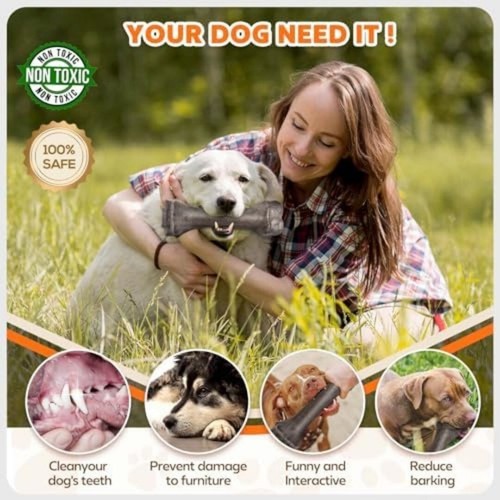 Large Dog Toys for Aggressive Chewers, Tough Super Chew Toy for Heavy Duty Dogs, - Picture 3 of 5