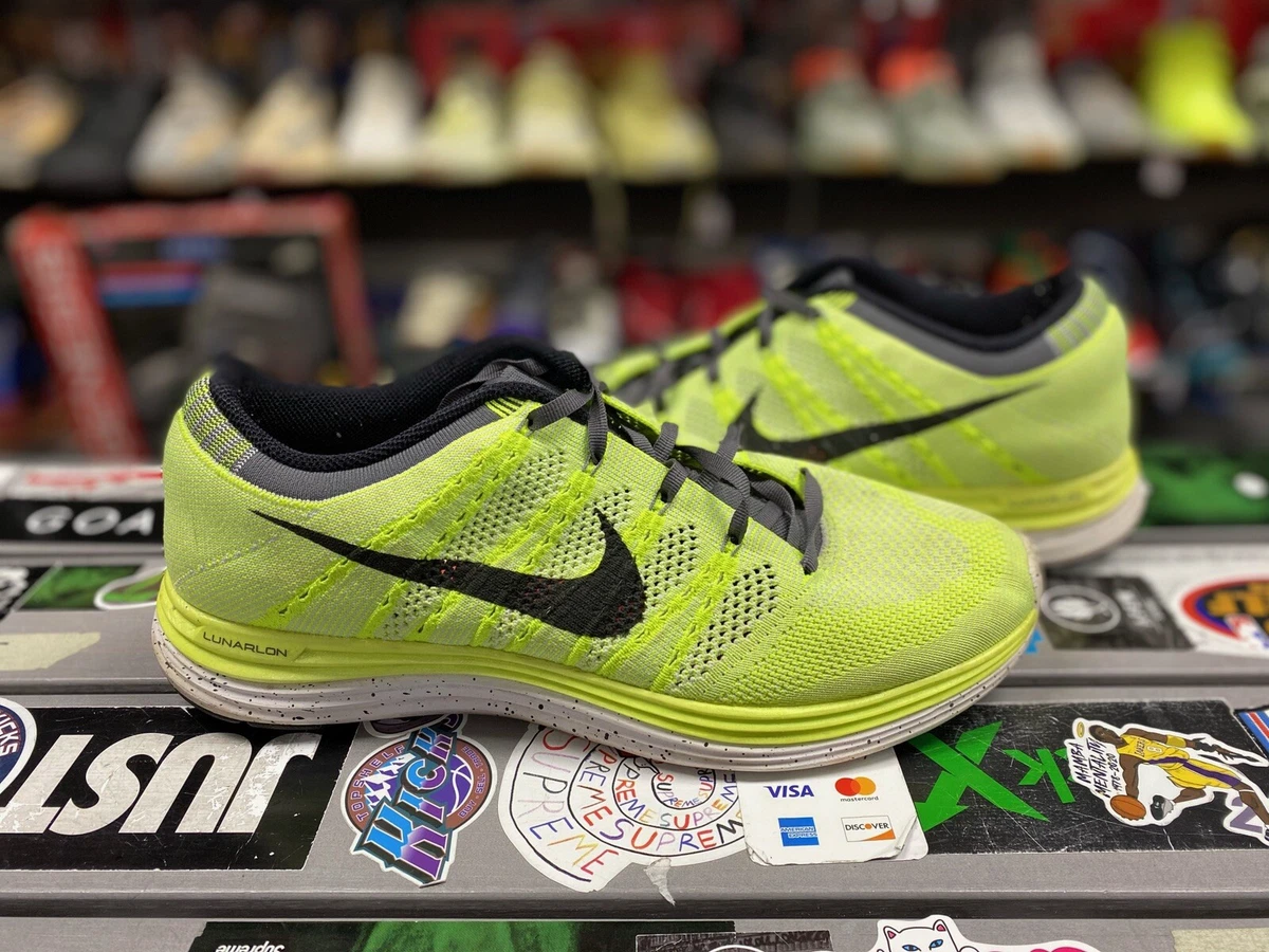 Nike Flyknit Lunar 1 Volt Size 10.5 Vintage Vtg Vintage Authentic Used | eBay