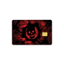 Credit Card Skins Gears Skull Vinyl Decal
