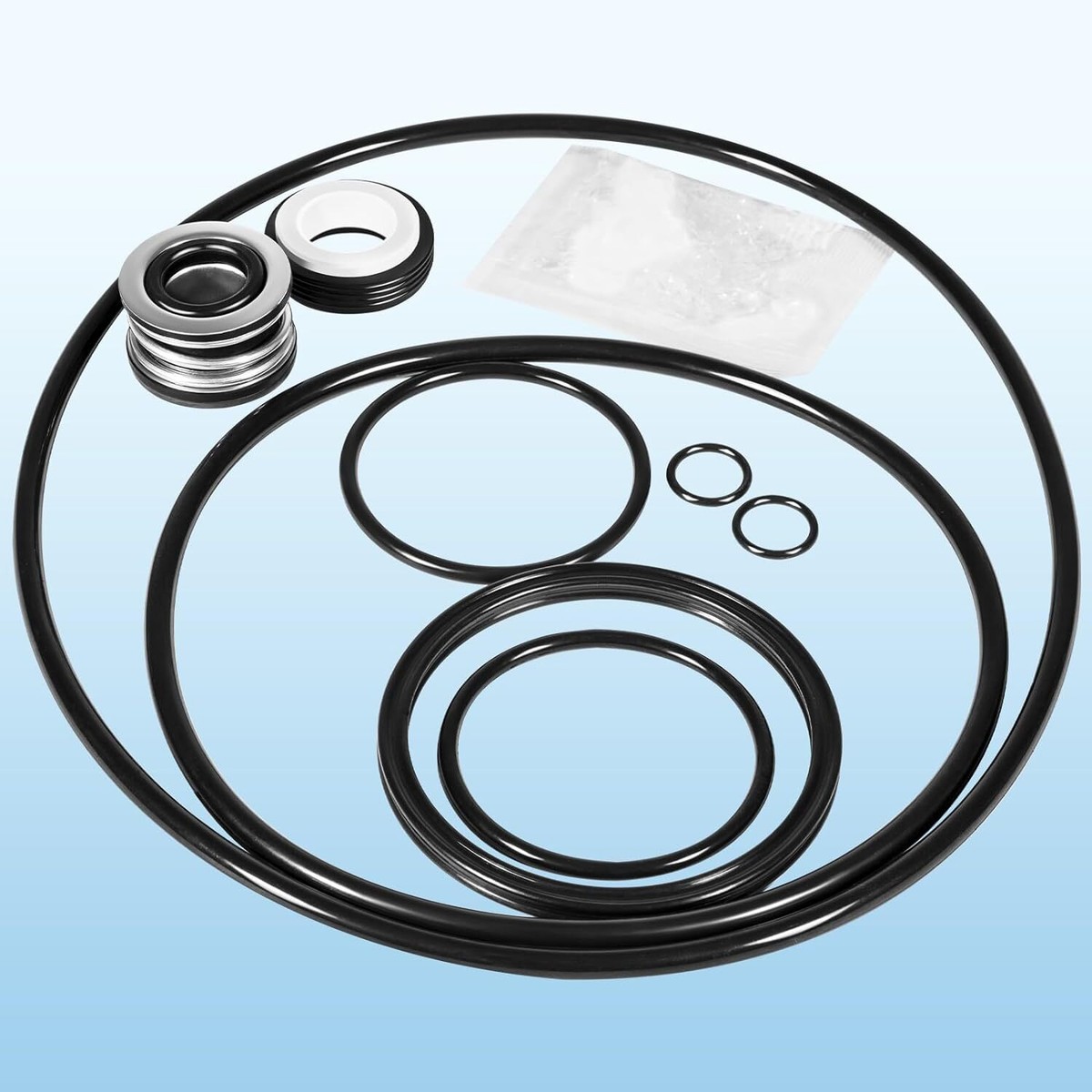 Poolpumpen Dichtungsset – O-Ring Umbau-Set Für SuperFlo & SuperMax Pumpen, Inkl. Schmiermittel, Leckt Nicht
