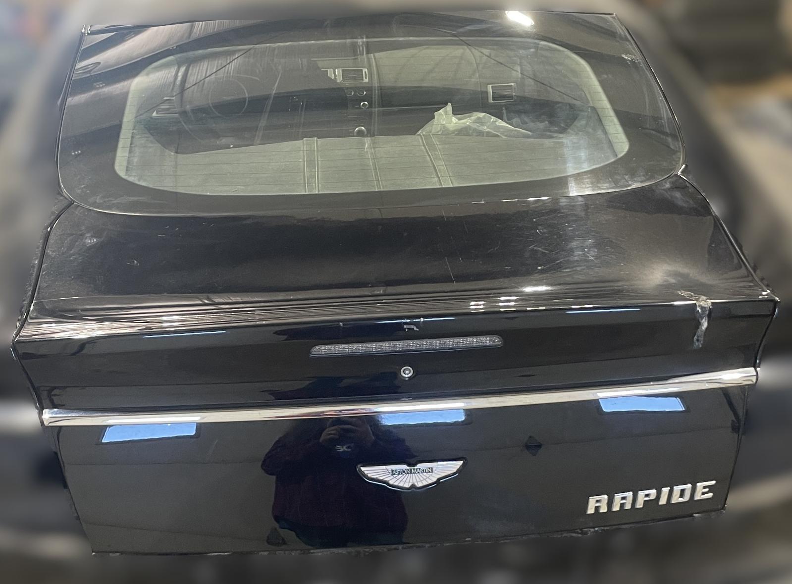 2012 ASTON MARTIN RAPIDE TRUNK LID REAR GLASS LID GATE DECK LID BLACK OEM