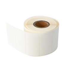 White Dissolvable Food Labels for Containers 500 Labels/Roll Stickers 2" x 1"