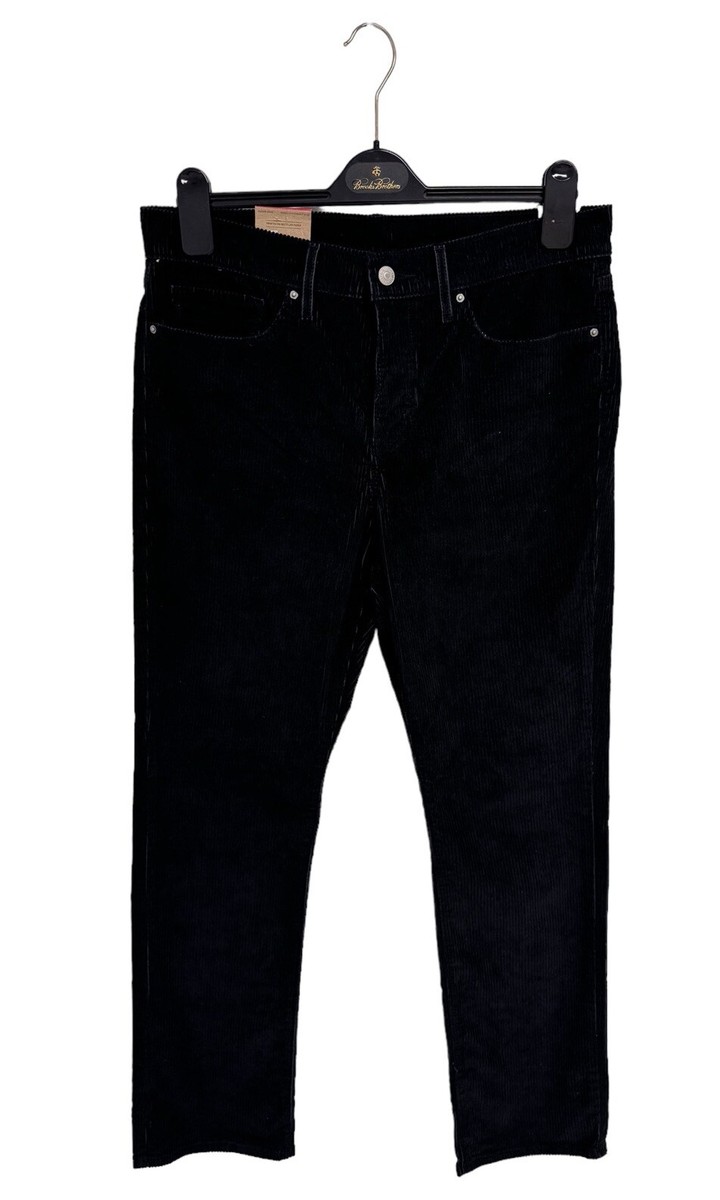 Levi's 314 Men's Shaping Straight black corduroy pants mid