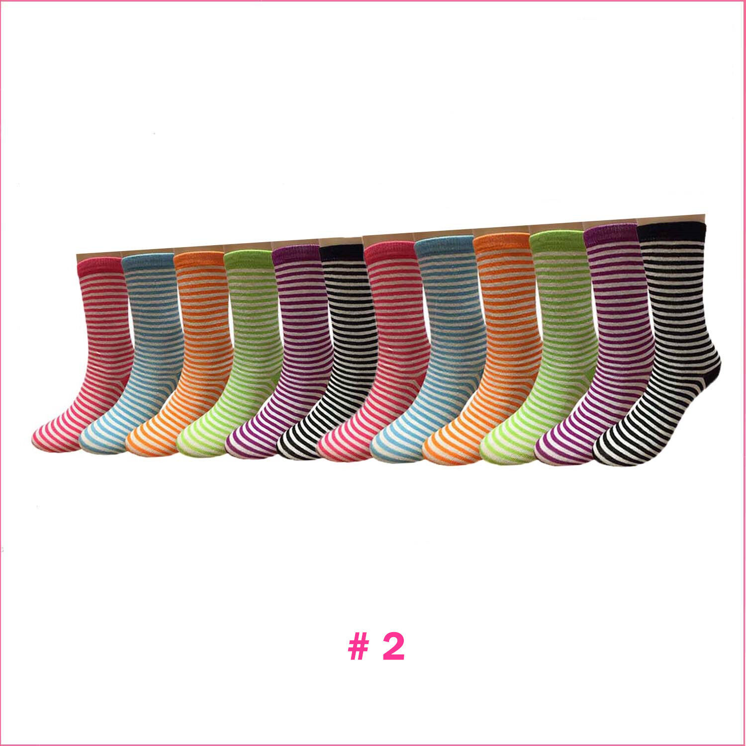 Image 21 - New-Lot-12-Pairs-Dozen-Womens-Solid-Assorted-Styles-Crew-Socks-Fashion-Size-9-11