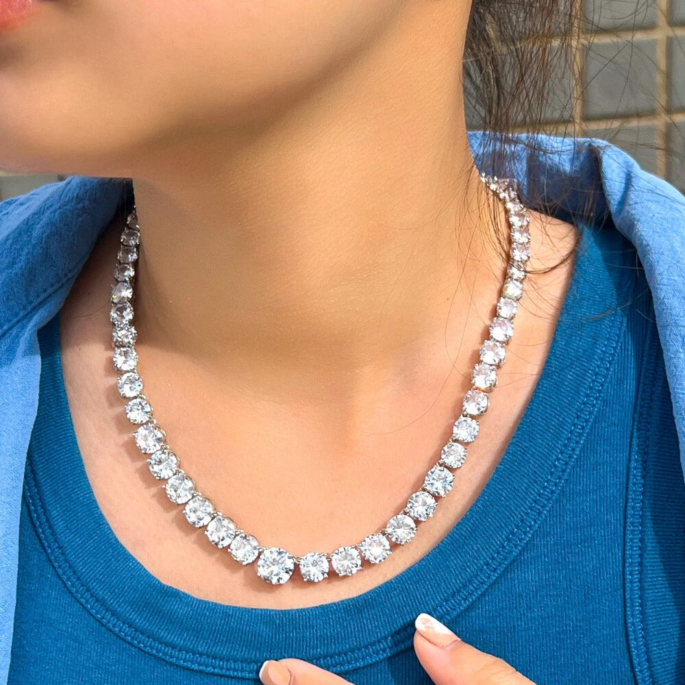 Zircon tennis hotsell necklace