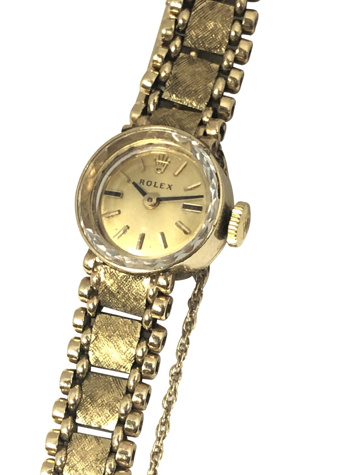 ROLEX VINTAGE LADIES YELLOW GOLD MANUAL WIND BRACELET WRIST WATCH eBay