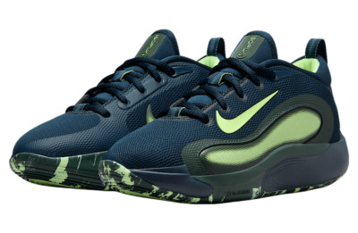 Nike Isofly GS Total Navy Green Basketball Size 6.5Y Hoopers FN4384 400