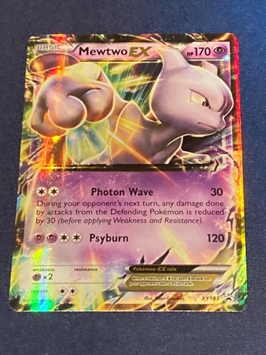 Pokémon - Mewtwo EX - XY Black Star Promo XY183 - Rare Holo Promo - Please Read