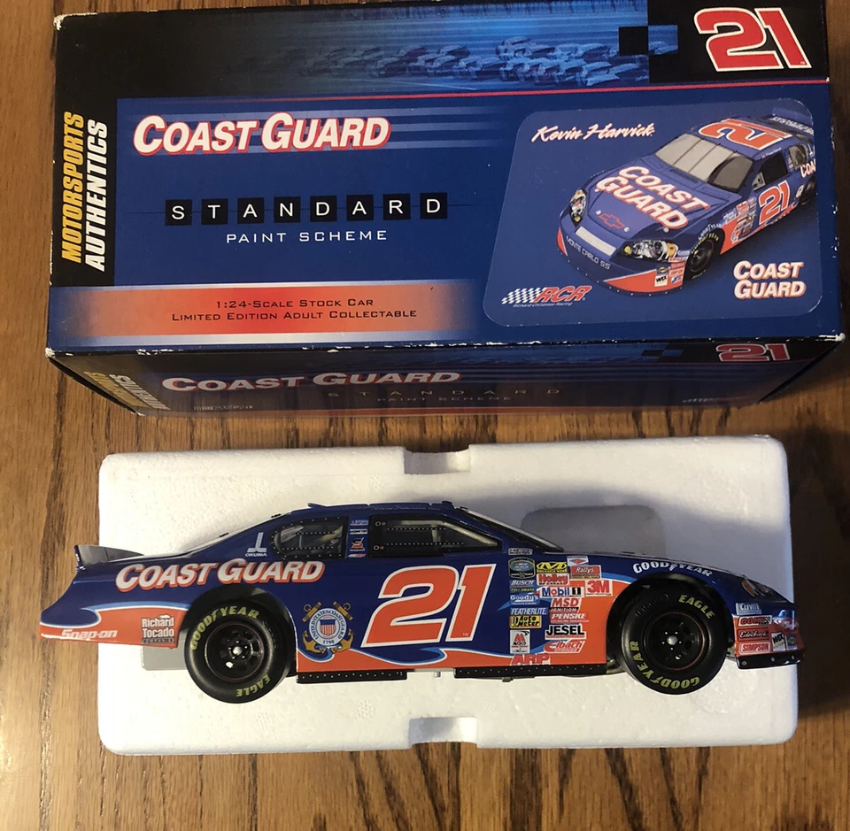 Motorsports Authentics Kevin Harvick #21 US Coast Guard 2006 Monte Carlo 1:24 - Image 2 of 4