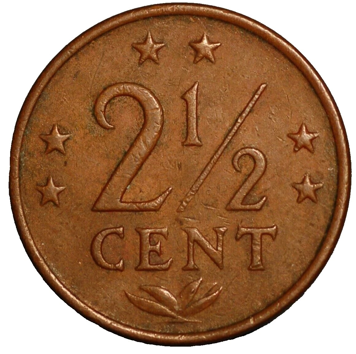 1971 monedas de bronce de Países Bajos