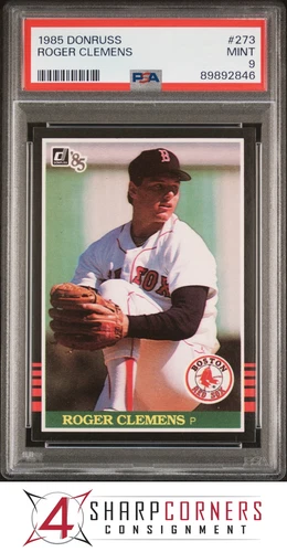 1985 DONRUSS #273 ROGER CLEMENS RC RED SOX PSA 9