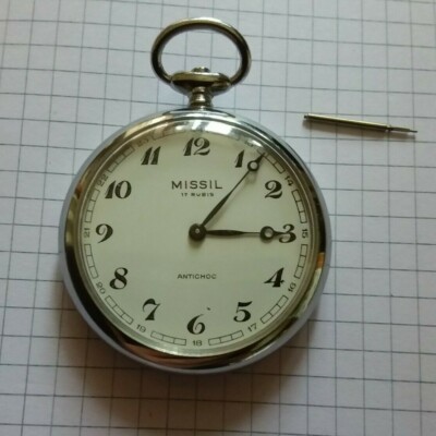 Taschenuhr MISSIL läuft - pocket watch MISSIL working