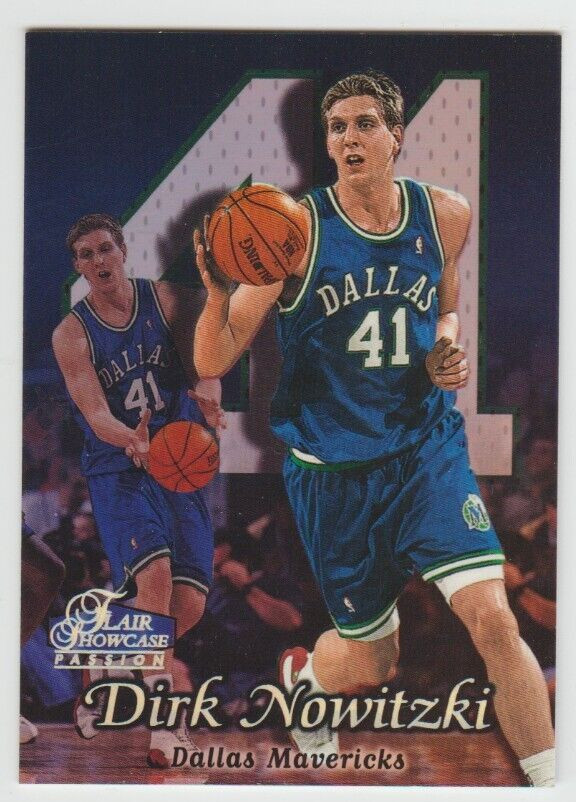 DIRK NOWITZKI Mavericks 1998-99 Flair Showcase Row 2 Showdown #16 SP RC