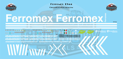 Ferromex ES44 LNG N 1:160 Scale Decal Set