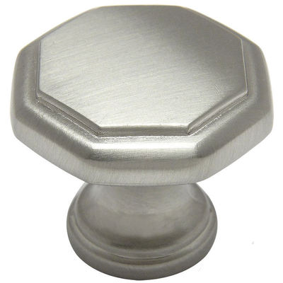 Cosmas Cabinet Hardware Satin Nickel Octagon Cabinet Knobs #5181SN