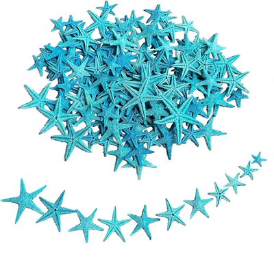 90Pcs Small Starfish Star Sea Shell Beach Crafts Decor 0.4''-1.2''