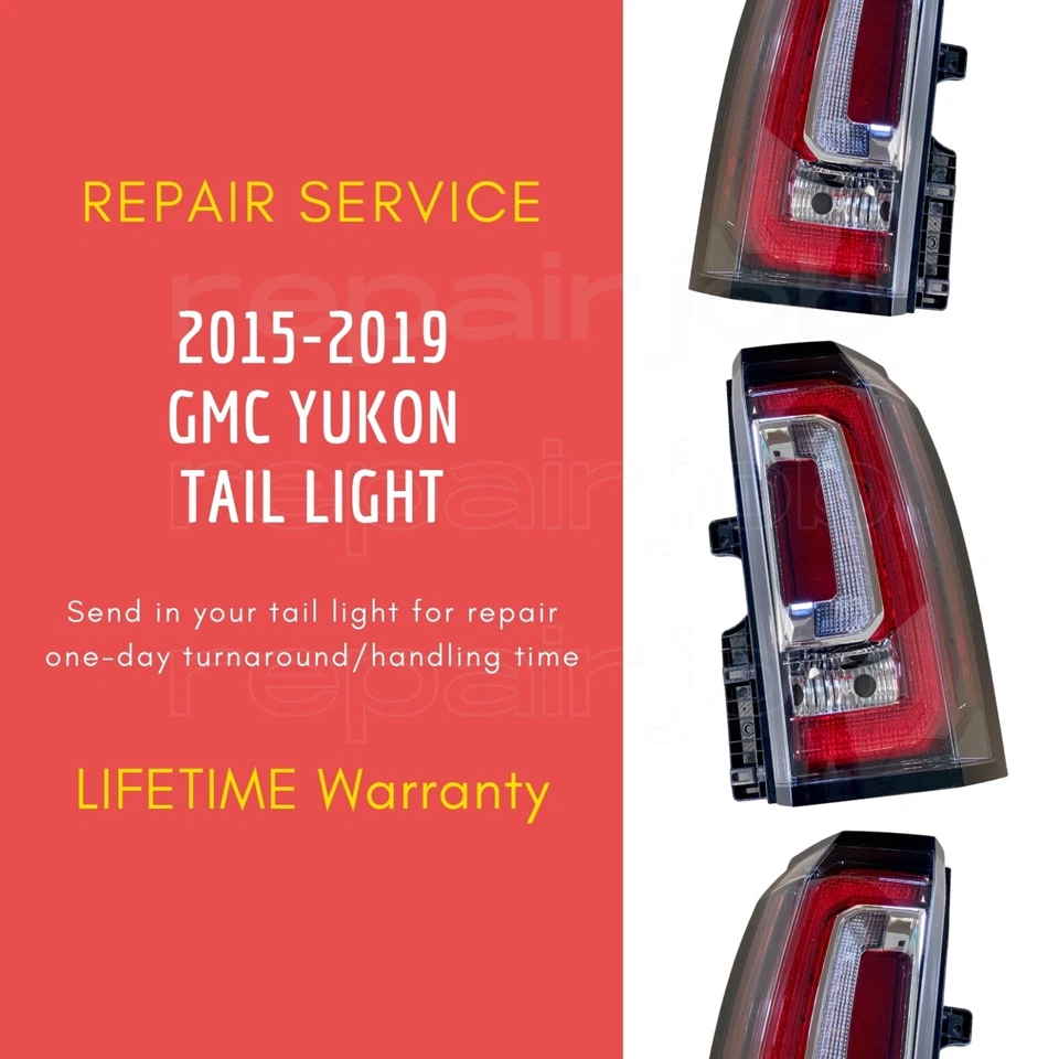 SERVICIO DE REPARACIÓN 2015-2019 GMC Yukon luz trasera lámpara Denali XL, SLE, SLT Foto 2 de 4