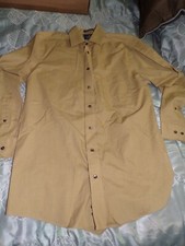 Men's Size 15.5 Long Sleeve 32-33  Brown Stafford Dress Shirt