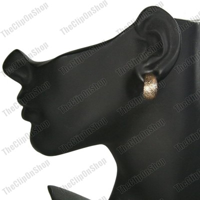 DESIGN - Orecchini Oversize A Bottone A Forma Di Cerchio Color Oro Con Dettaglio Stile Nodo