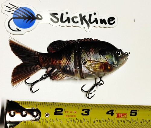 SLICKLINE 120 Jointed Sinking Sunfish Glide Bait Fishing Lure Bass Pike 11 Color - Picture 24 of 60