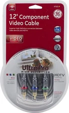 GE ULTRA PRO High Definition Composite Video Stereo Audio Cables 12 ft NIP 87605