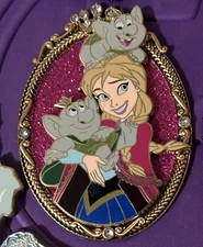 Disney Employee Center DEC Princesses Pals Frozen Anna & Trolls Pin LE 200