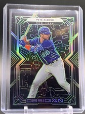 2022 Panini Chronicles Obsidian Electric Etch GREEN 4/5 Pete Alonso #26 SP 🔥 🔥