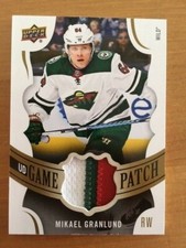 2018-19 Upper Deck Hockey Game Patch GJ-MG Mickael Granlund Serie 1 (4/15)