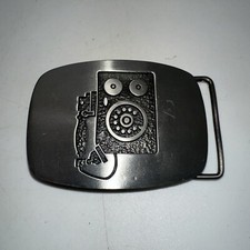 Vintage Rare Country Junction Fine Pewter Belt Buckle