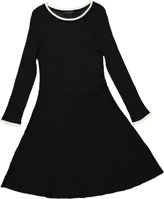 NEU! Armani Exchange Damen Strickkleid Gr. XL schwarz-weiß