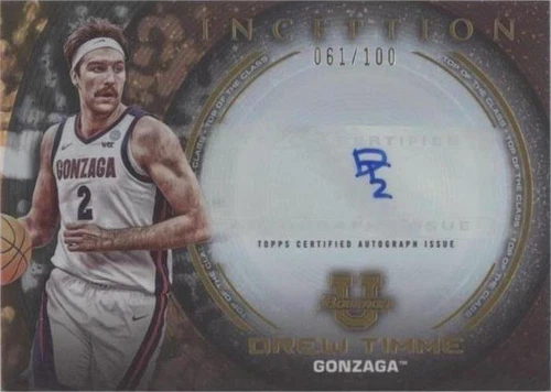 2022-23 Bowman Inception University - Drew Timme #TOP-DT