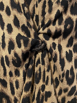 Robe George Taille 16 - Imprimé Léopard - Manches Partielles - Polyester/Viscose - Occasion Très Bon État