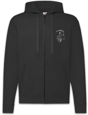 Grim Reaper III Zipper Hoodie You Belong To Me The Death Skeleton Scythe Cloak