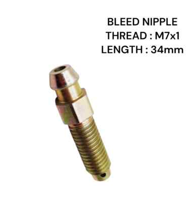 M7x1 x 34mm LONG DISC BRAKE BLEED NIPPLE SCREW CAR /MOTORCYCLE /BIKE