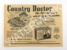 1949 Country Doctor Pipe Tobacco Small Black & White Print Ad 007A