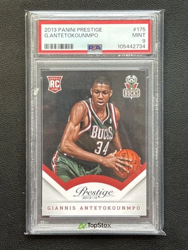 2013-14 Panini Prestige Rookie Giannis Antetokounmpo RC #175 PSA 9