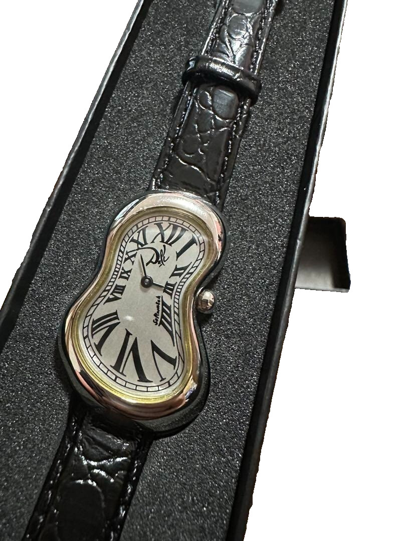 Купить Salvador Dali Softwatch Gold Plated Quartz Watch Black Band